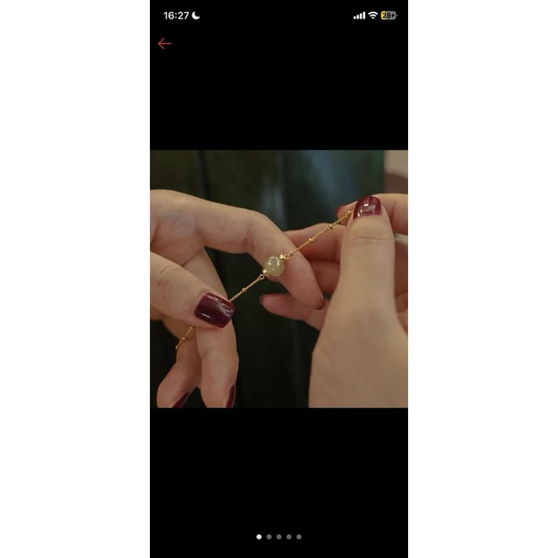 Pulseira Feminina Elegante com Pedra Natural – Delicada e Sofisticada