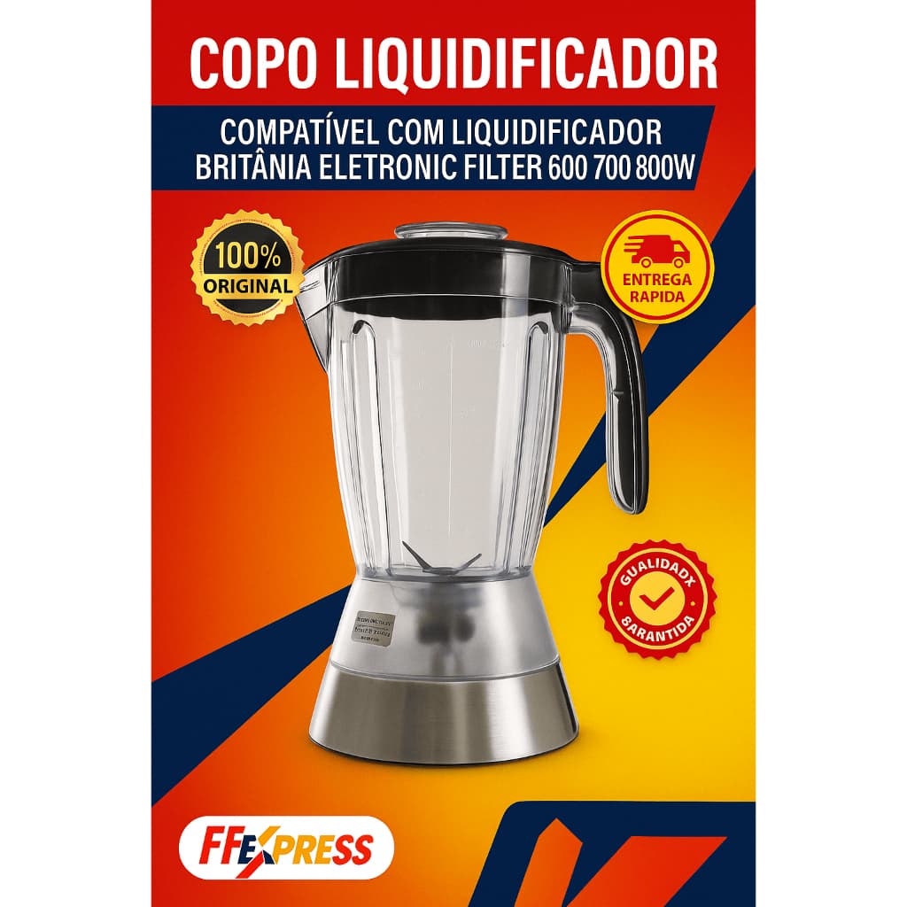 Copo Para Liquidificador Britânia Eletronic Filter 600/700/800w