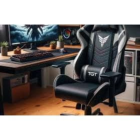 Cadeira Gamer Ergonômica Conforto Suporte Design Moderno Preto