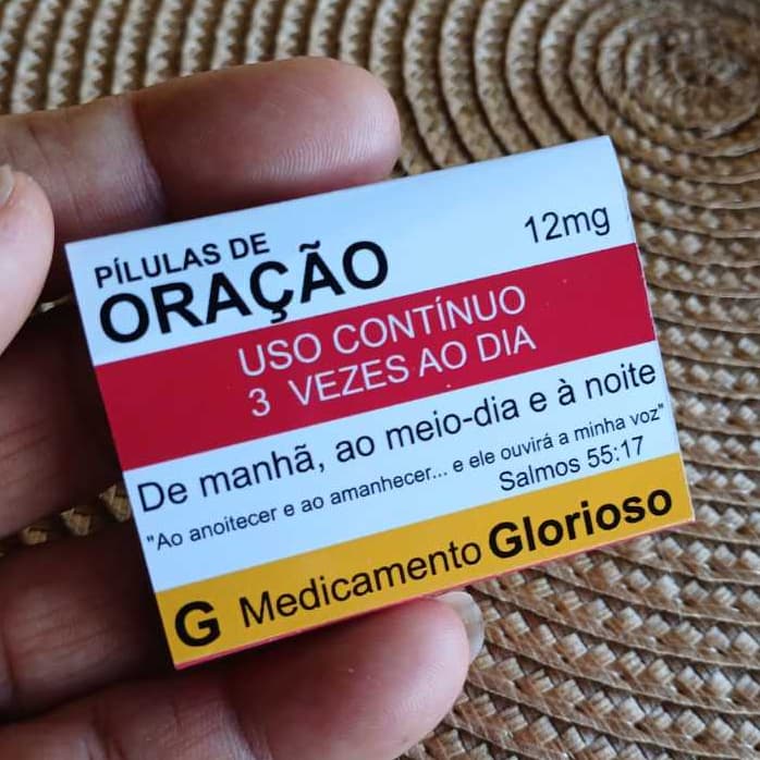 Chiclete Personalizado Oração - KIT 25 a 100 Unidades