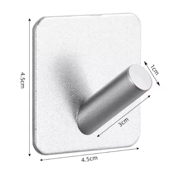 Kit Com 4/2/1 Gancho De Parede Auto Adesivo Aço Inox Cozinha Banheiro