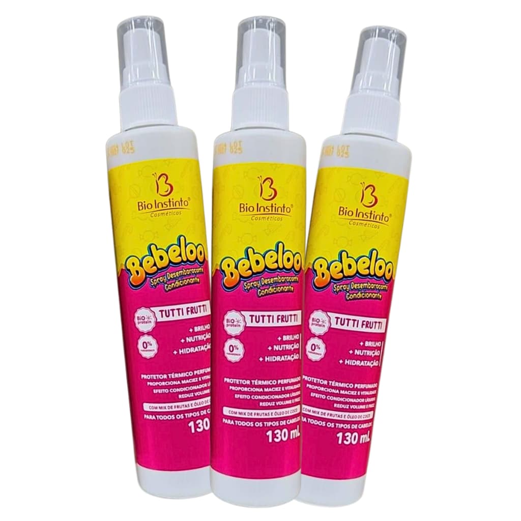 DESEMBARACANTE PROTETOR TÉRMICO CONDICIONANTE BEBELOO TUTTI FRUTTI BIO INSTINTO 130 ML