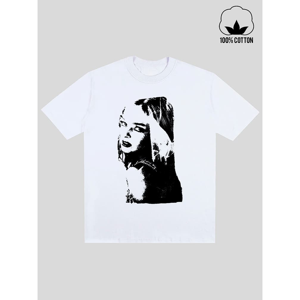 Camiseta Baby Look Addison Rae Aesthetic 100% Algodão