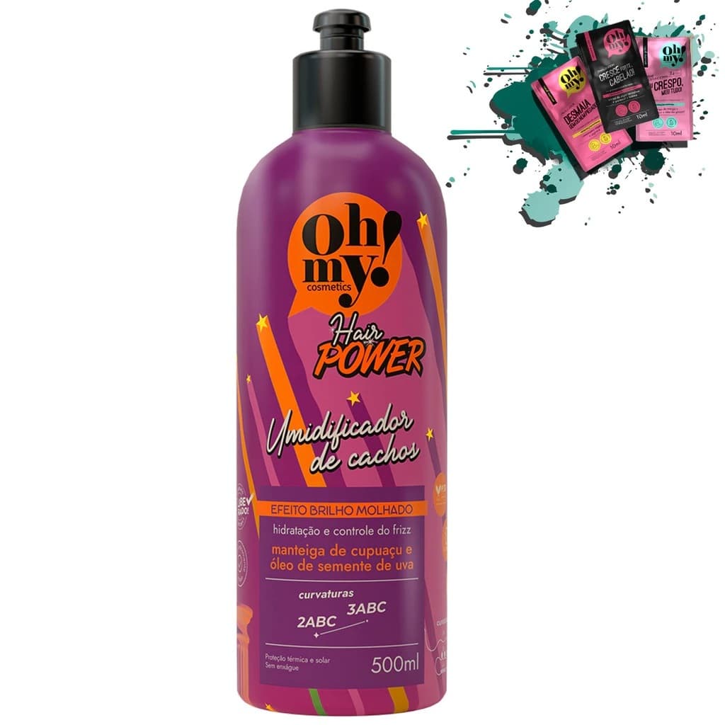 Umidificador De Cachos Hair Power 500ml Oh My!