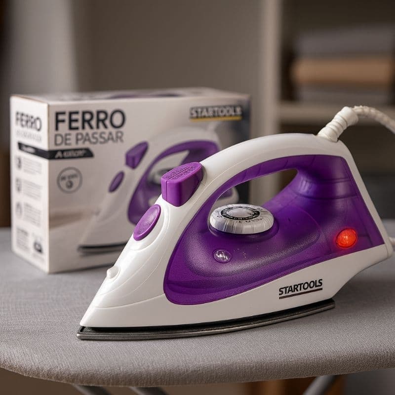 Ferro Passar Vapor Profissional 127V 220v Vaporoso Potente BOM Domestico