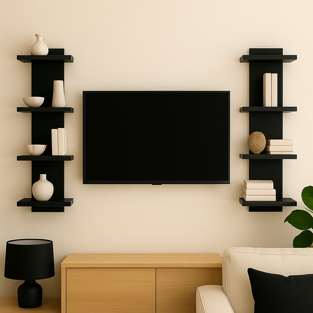 Torre 4 Prateleiras 30cm Mdf  Organizador Quarto Sala
