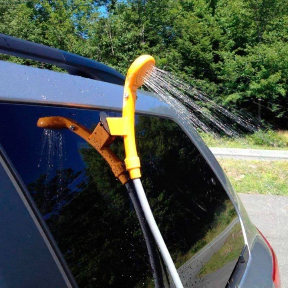 Chuveiro Portátil Para Camping Acendendor de Carro 12V Laranja
