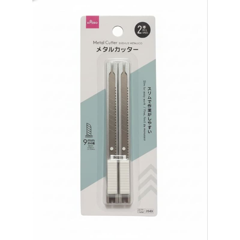Kit 2 Estiletes Fino em Aço 9mm Profissional- Ideal para Insulfilm e envelopamento