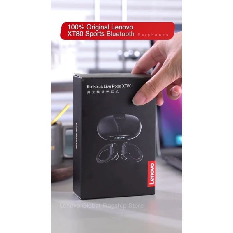 Lenovo Xt80 fone Bluetooth, Fones de Ouvido Sem Fio Bluetooth 5.3