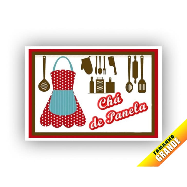 Chá de Panela papel arroz Grande 30x40cm para bolo de 7kg