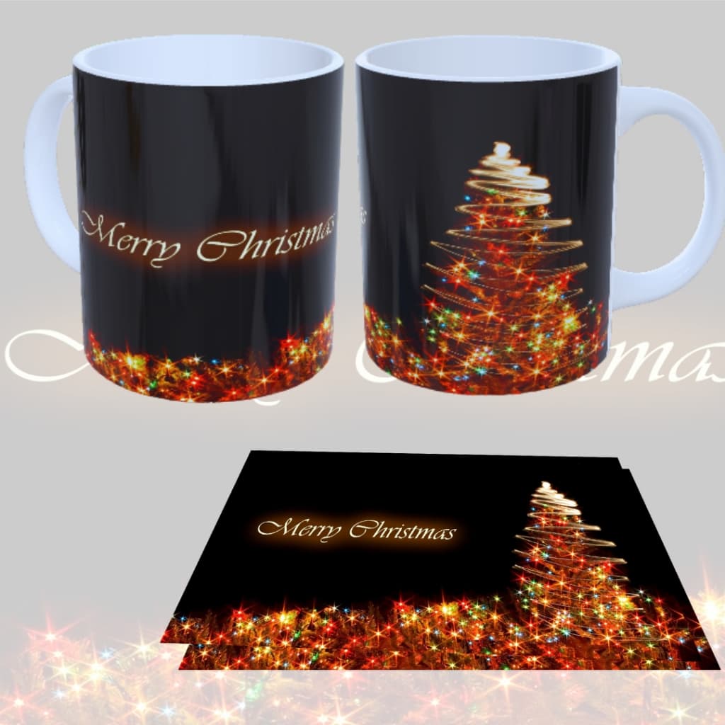 Caneca De Porcelana 325Ml Merry Christimas Natal