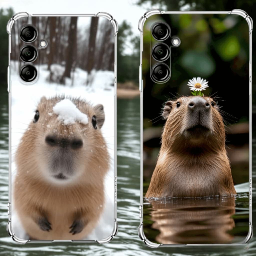 CAPINHA CAPA TRANSPARENTE RESISTENTE TPU  PADRÃO CAPIVARA IPHONE, XR 11 12 13 14 15 16 ProMAX 16, 17