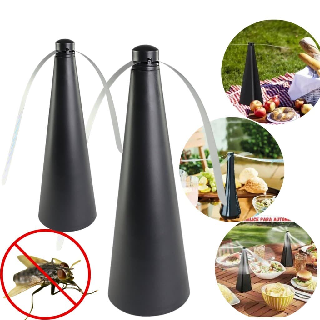 2x Ventilador Espanta Mosquito Repelente Armadilha Cozinha Comida Insetos Mosca