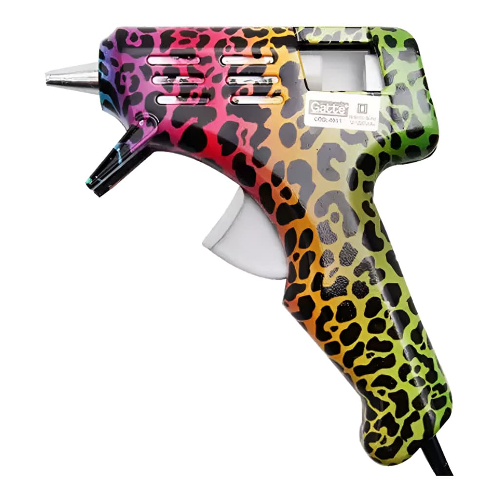 Pistola Cola Quente Fantasia Profissional 10w Gatte