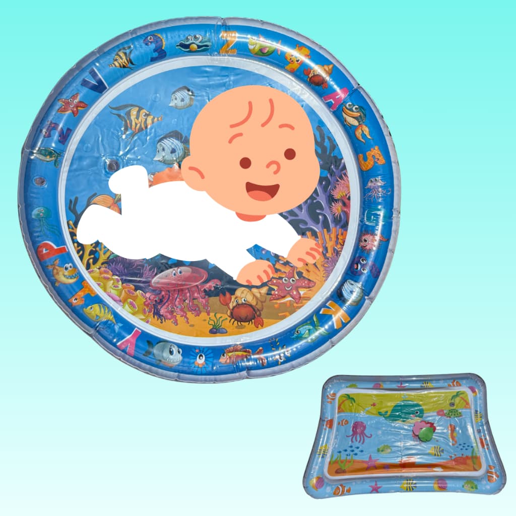 Tapete de água interativo almofada inflável sensorial atividade bebê criança infantil