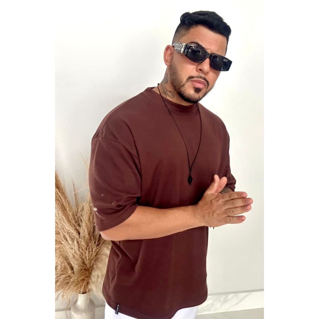 Camiseta Streetwear, Masculina Oversized Premium, Algodão Elastano Tecido Grosso Qualidade Superior