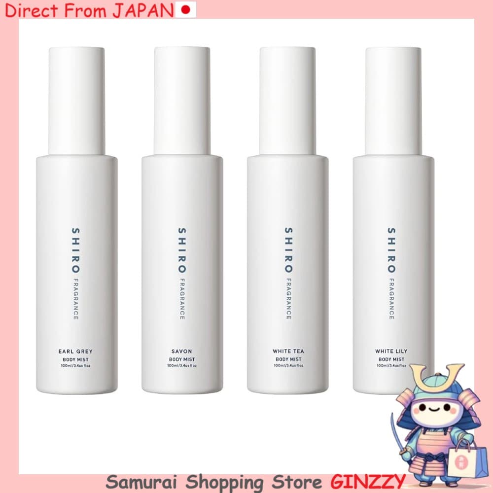 SHIRO Body Mist 100mL - Spray Corporal Hidratante para Cuidados com a Pele do Japão