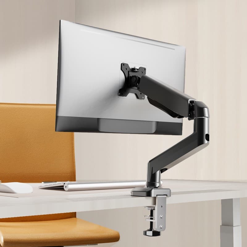 Suporte Monitor Preto 17 32 Polegadas Base Mesa Ajustavel Para TV Articulado -U1
