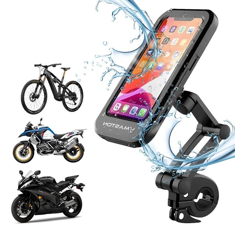 Suporte Celular Para Moto/ Bicicleta Prova D'agua Universal Rotação de 360°
