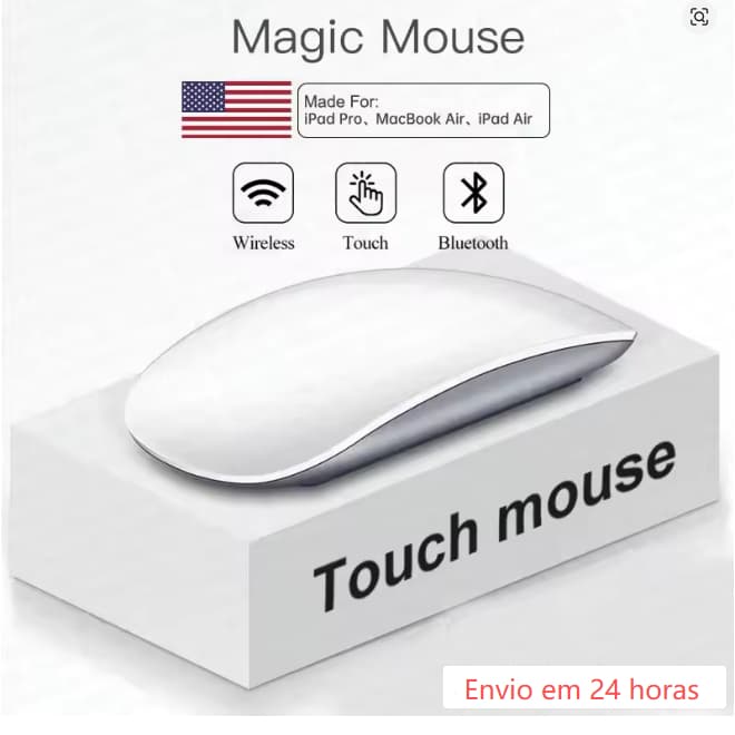 1Pcs Para Apple Sem Fio Bluetooth Toque Mouse Mágico Macbook Pro Ar Mini Portátil Tablet PC IPad Jogos Ergonômico