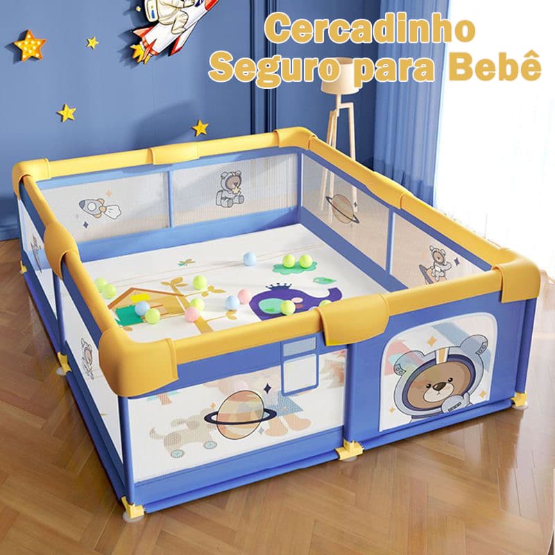 Cercadinho Bebê Grande 180x120cm/200x150cm Chiqueirinho Infantil Cercado Portátil Dobrável de Seguro e Protegido