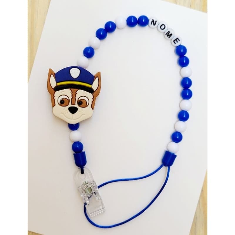 Prendedor de chupeta personalizado com o nome do seu bebe