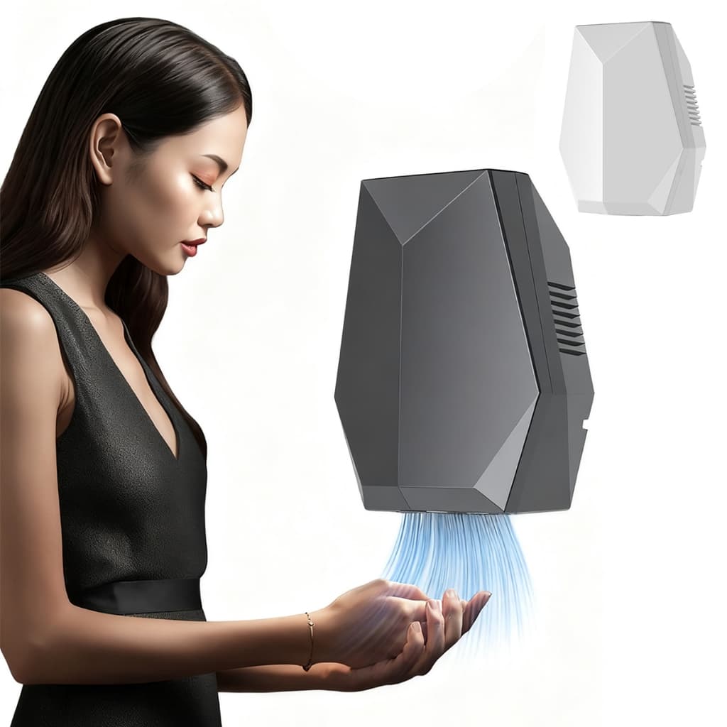 Em Stock! Secador de Mãos Automático Com Sensor 110 ou 220V Para Lavabo
