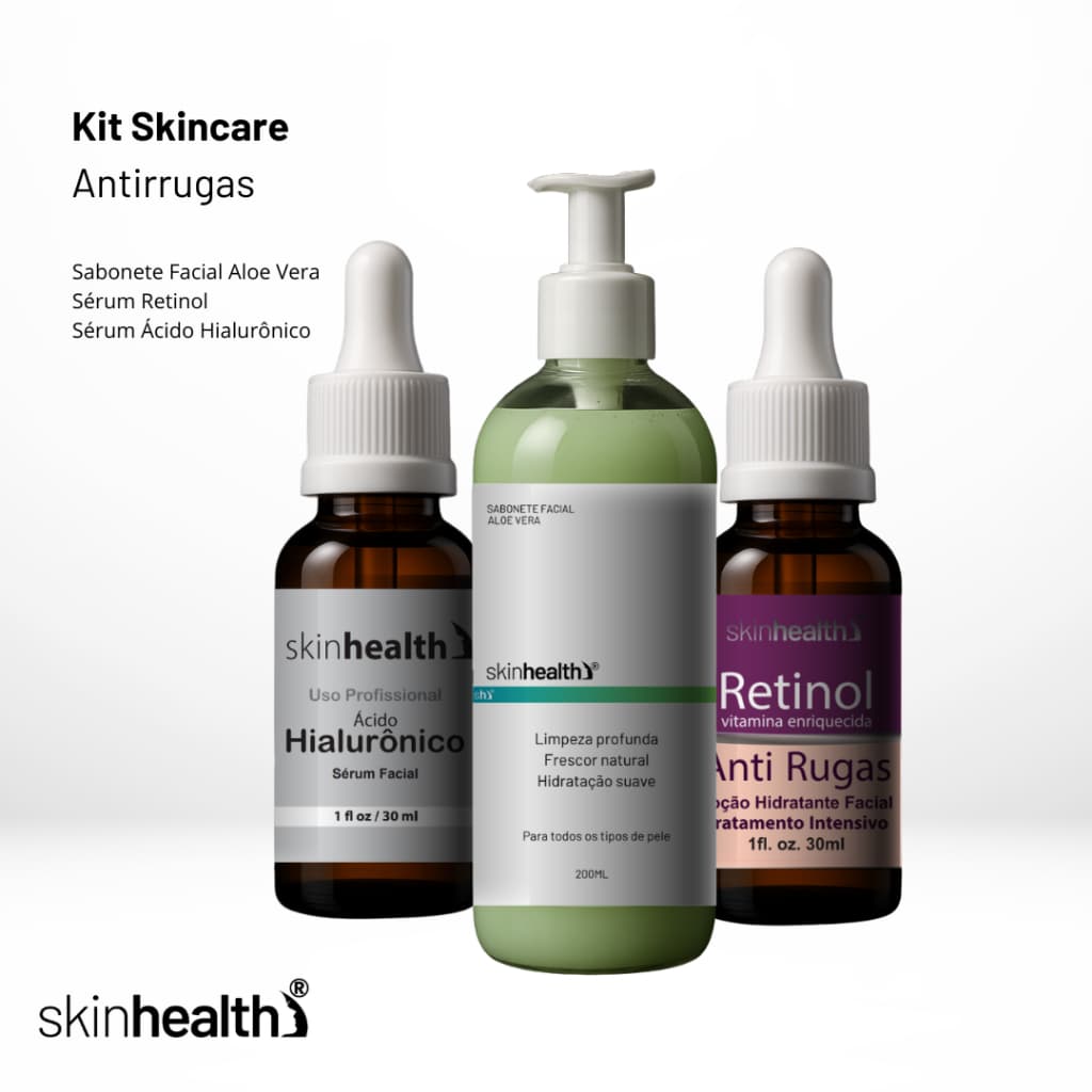 Sérum Retinol , Sérum Hialuônico,, Sabonete Aloe Vera Skinhealth