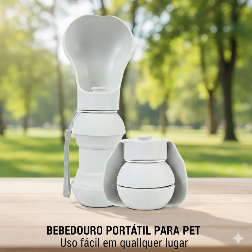 Pet Garrafa Bebedouro De Água De Silicone Para Cachorro Cães Portátil Dobrável De Estimação 300ML