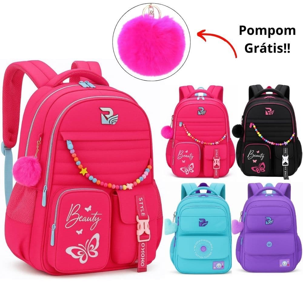 Mochila Rebecca Bonbon Escolar Notebook Bolsa Feminina Menina Criança Resistente Escola