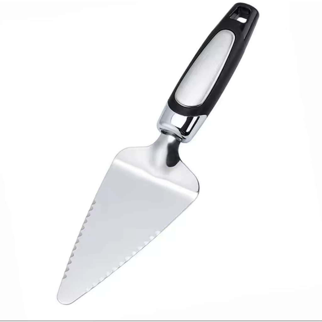 Espatula de Bolo de Inox cabo Preto 26CM