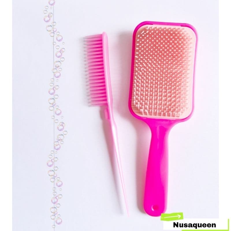 kit  Pente + Escova para todos os tipos de cabelo