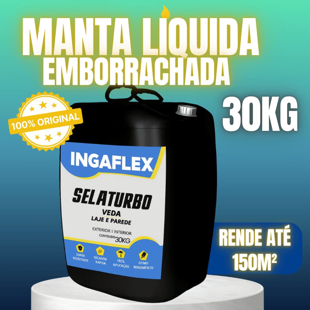 Selaturbo 30kg Bomba de Manta Líquida para Impermeabilização Avançada Contra Infiltrações
