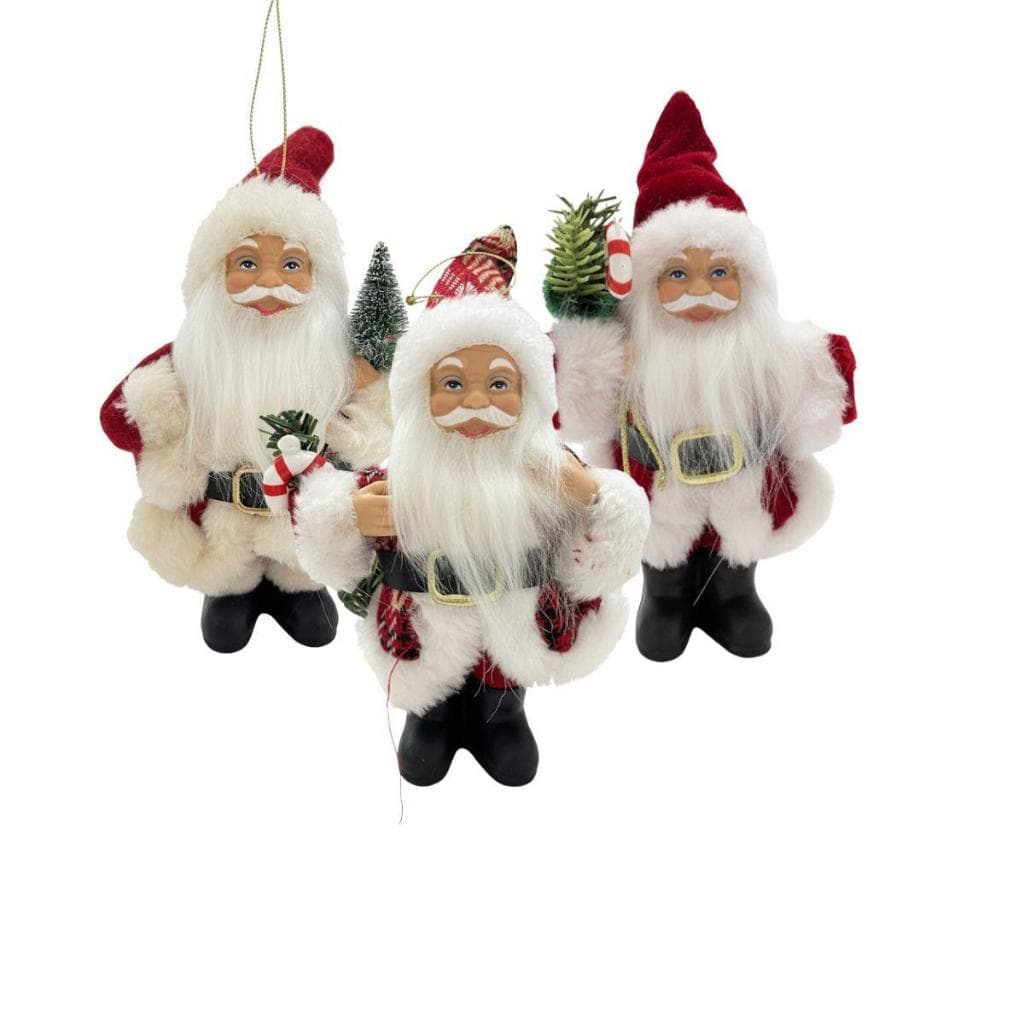 Enfeite Natal Papai Noel Decorado Mix 15cm Sortido Magizi