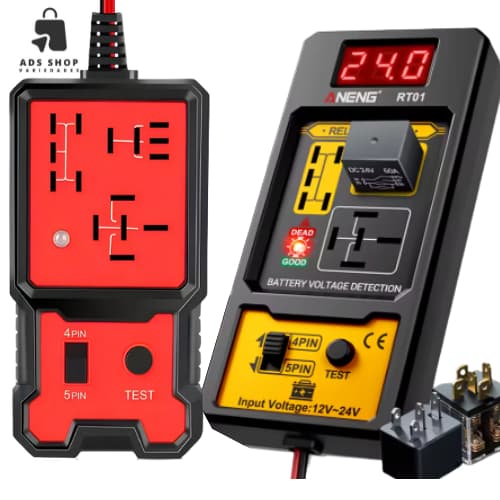 Testador De Relé E Verificador de Bateria Automotivo Universal 12V