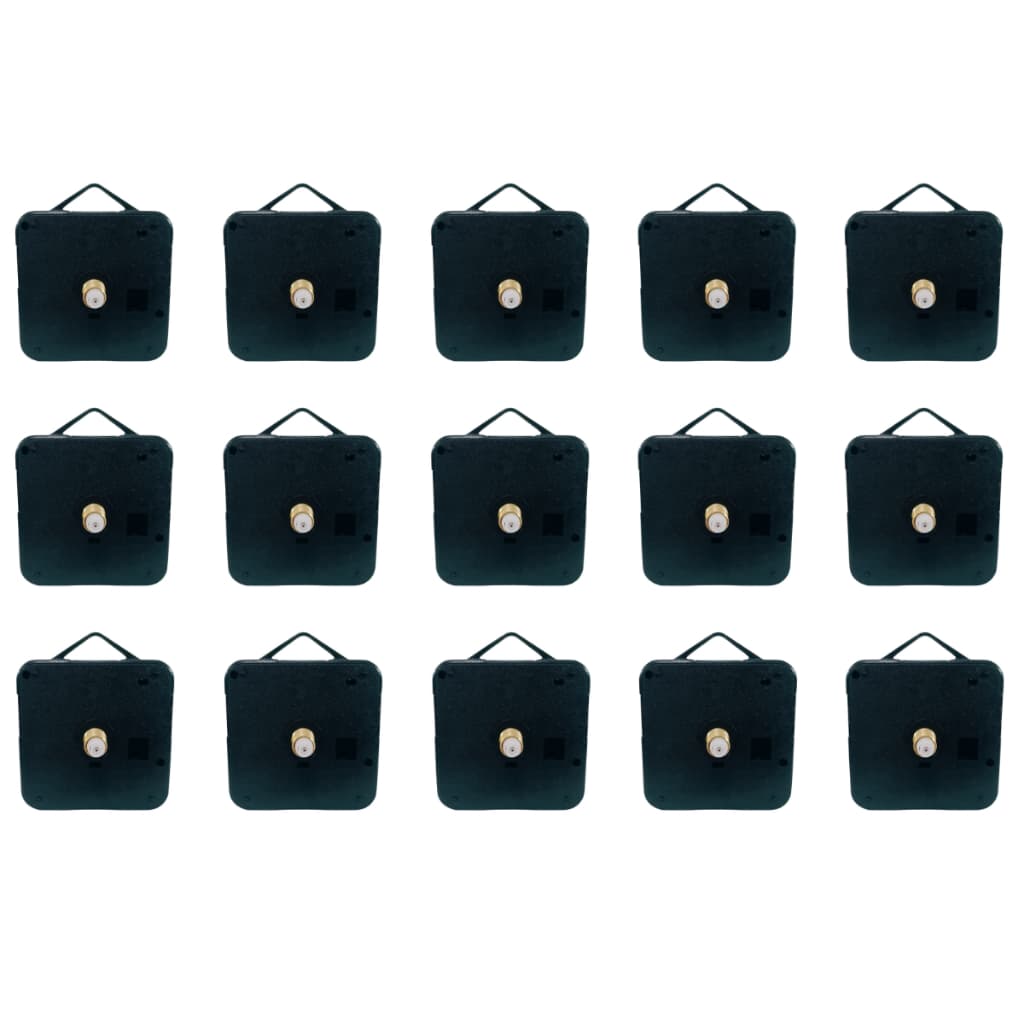 Kit De 15 Máquina P/montar Relógio De Parede Preto - Preto - Preto