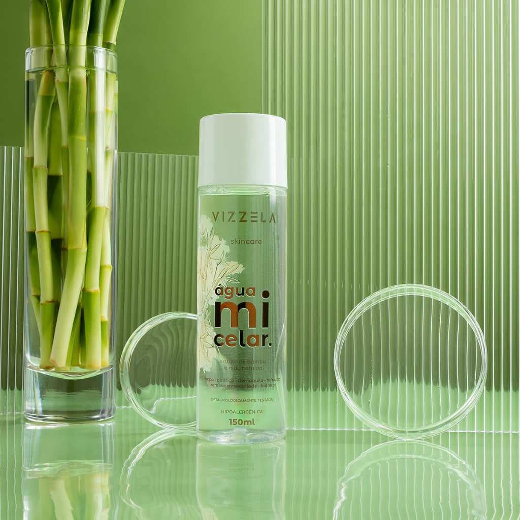 Água Micelar Limpeza Facial Skincare Vegano Original Vizzela