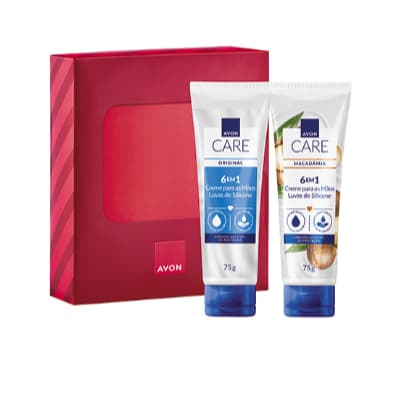 PRESENTE AVON CARE DUO LUVAS ORIGINAL E MACADÂMIA
