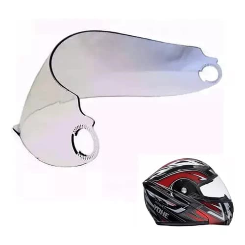 Viseira Capacete Helt Hippo / Yohe Pratik Cristal Polivisor