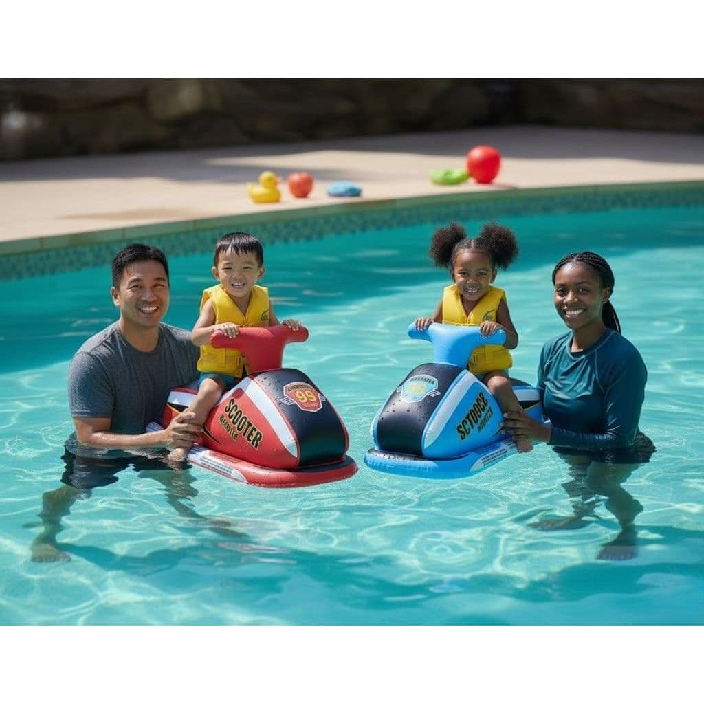 Boia Bote Jet Ski Infantil Praia Piscina Brinquedo Verão Moto Aquática Inflável