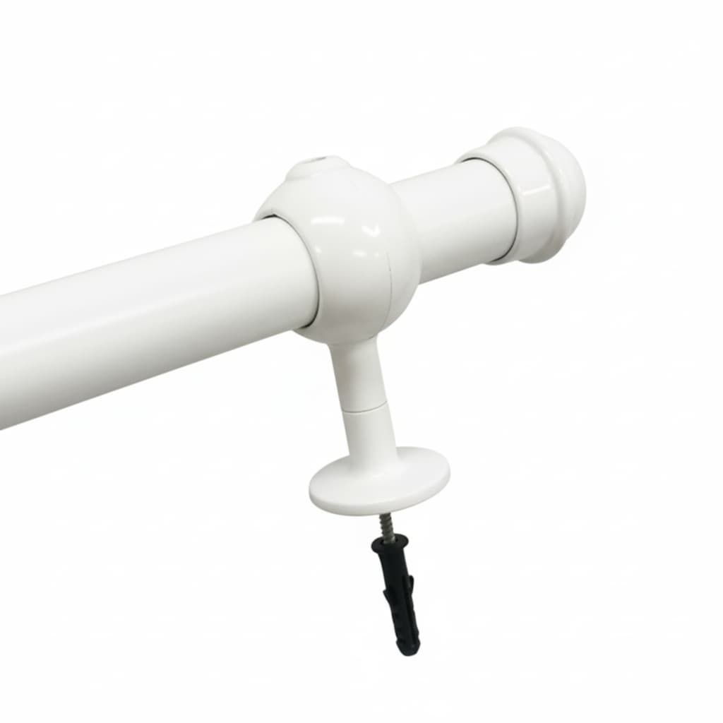 Kit Varão para Cortina Alumínio Janela/Porta Acompanha Bucha e Parafuso - 1,5m 2,0m 3,0m