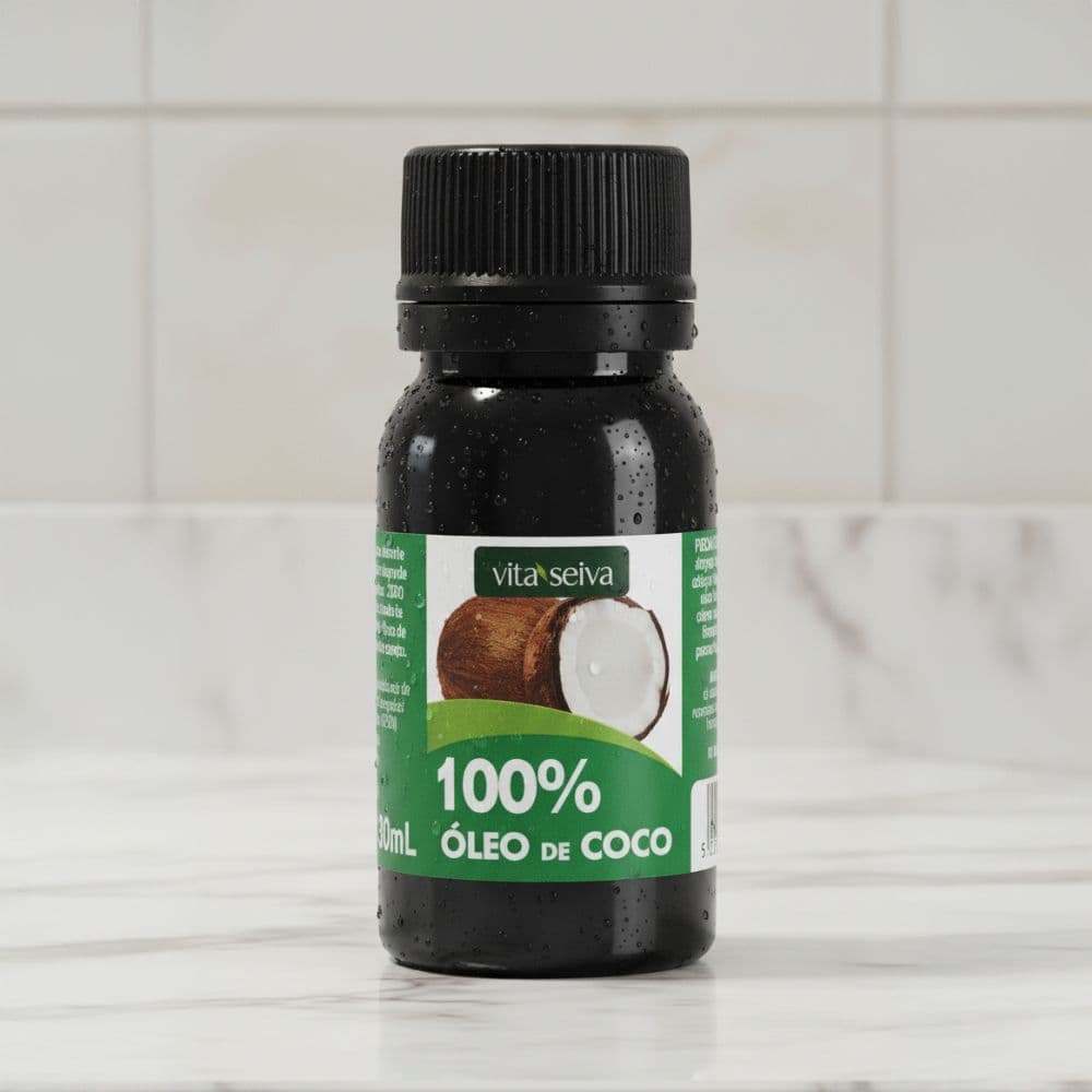 Óleo Capilar 100% Puro Óleo de Coco Vita Seiva 30ml Hidratação Fortalecimento Capilar