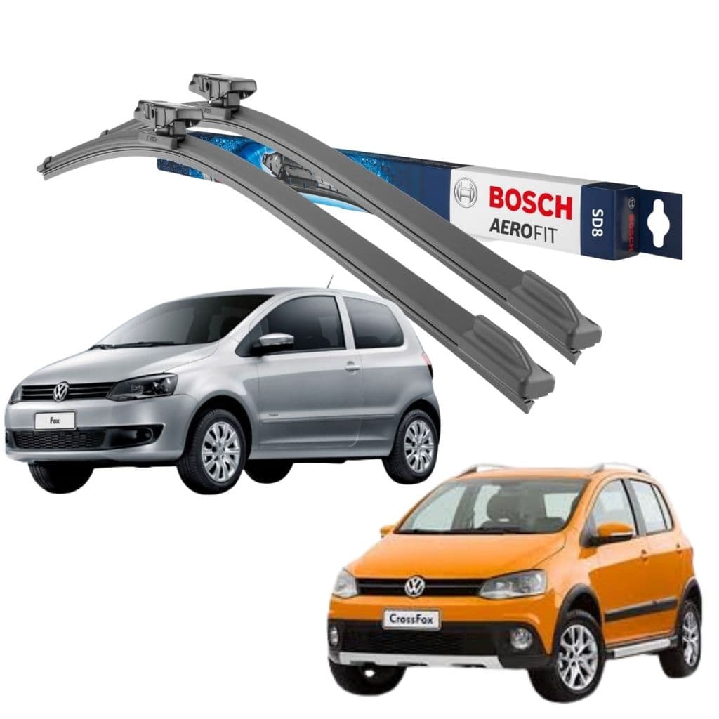 PAR PALHETAS LIMPADOR PARABRISA ORIGINAL BOSCH 15/22" VOLKS CROSSFOX FOX SPACE FOX SPACE CROSS SD8
