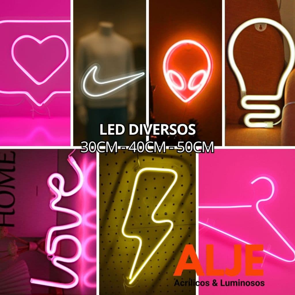 Letreiro Led Neon Quente Frio Rosa Placa Acrilico Enfeite Decoraçao Festa Diversos fonte 12v