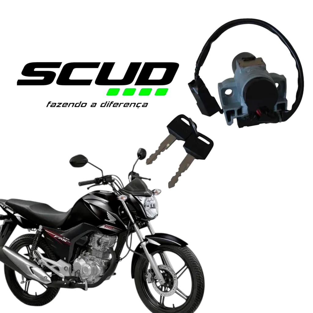 Chave Contato/Ignição - Titan 160 16 A 17 - Fan 160 - 2 Fios - Scud