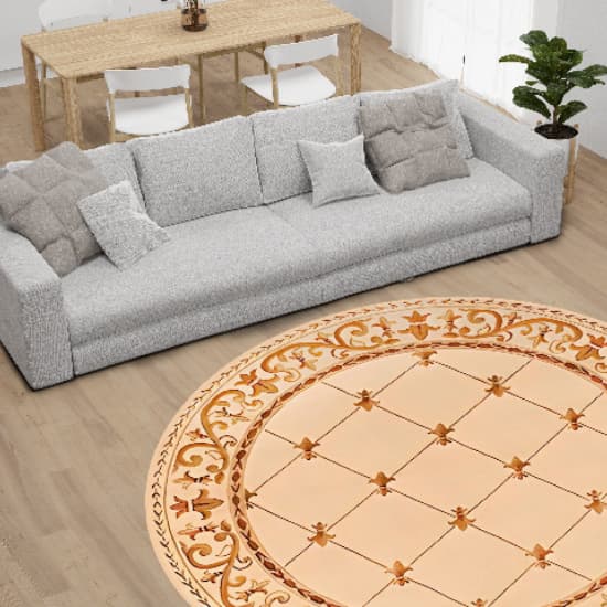 Tapete oval redondo tamanho  2,00 x 2,00 super luxo antialérgico
