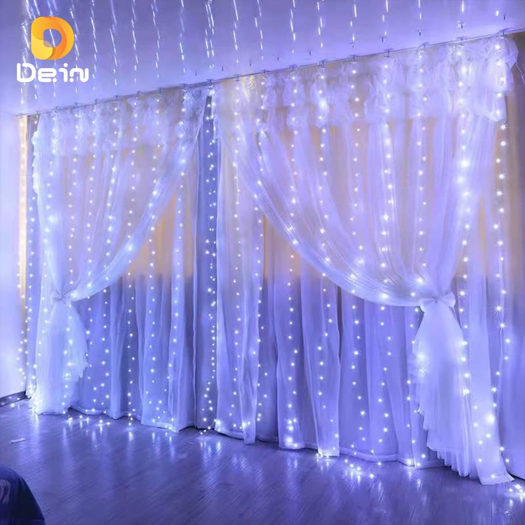 Cortina 300 Leds Branca 3x3 Metros Festa/ Casamento Eventos/Natal