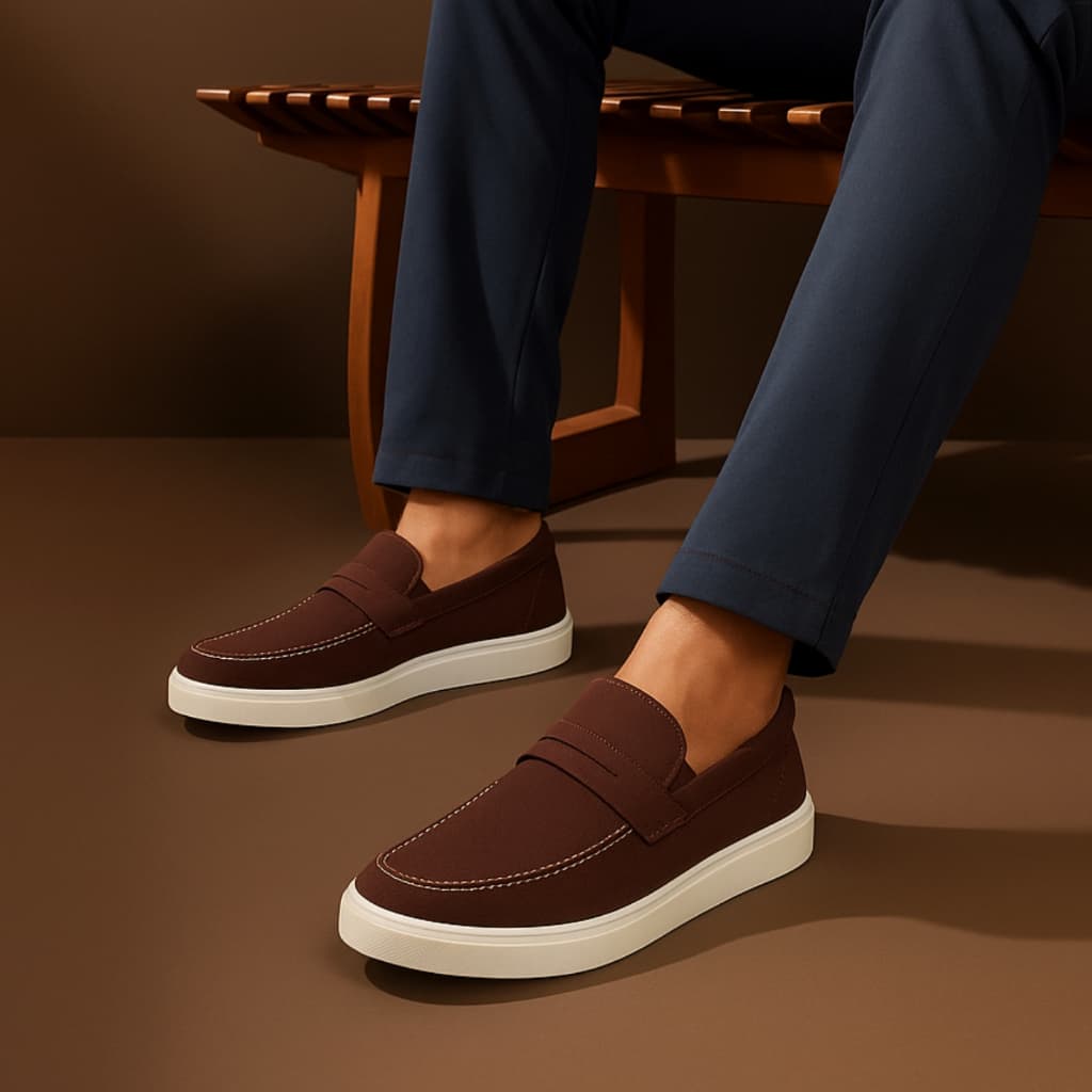Tenis Iate Alpargata Masculino Calce Fácil Slip On Azul Tipo Jeans Preto Marrom Palmilha Conforto