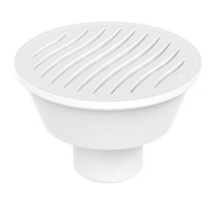 Ralo Cônico com Grelha saida no fundo 100x40mm PVC Branco TIGRE