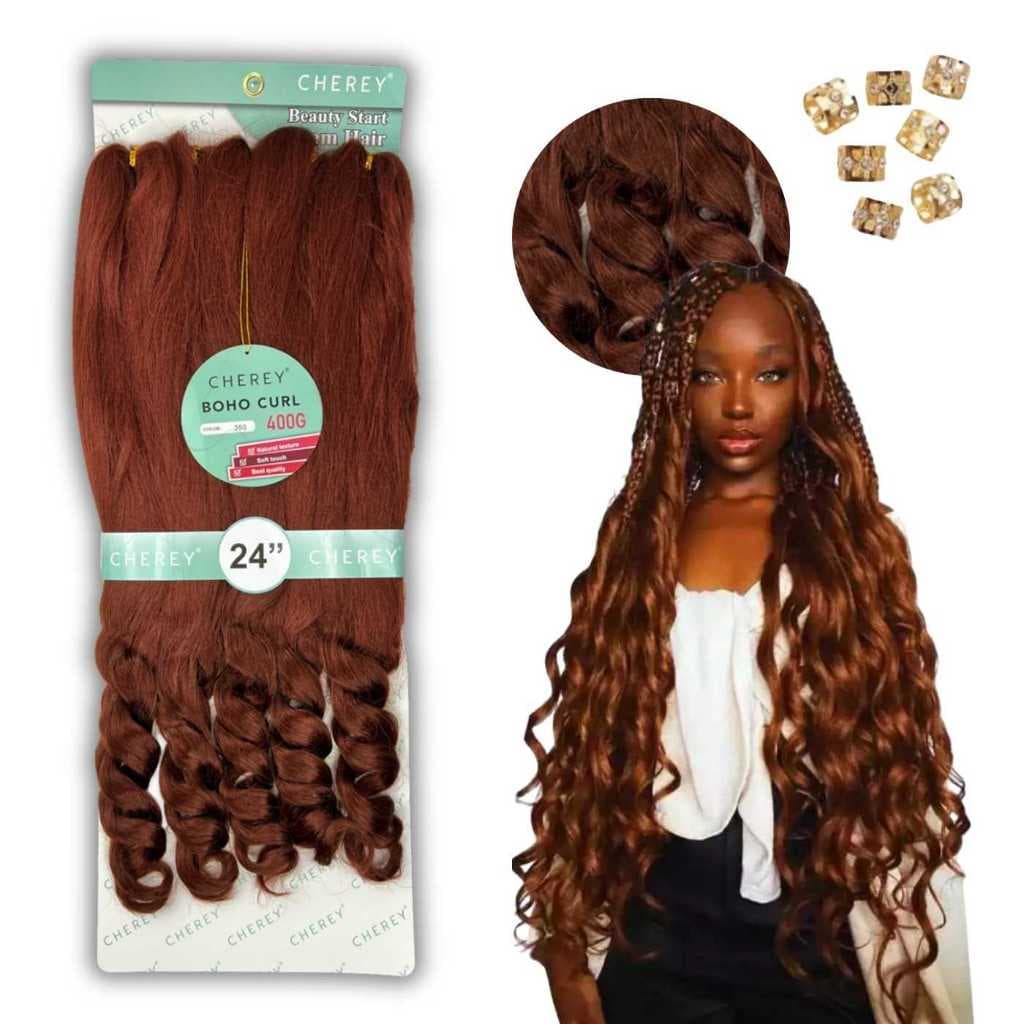 Cabelo Crochêt Trança Gringa Jumbo Boho curl Gypsy braids